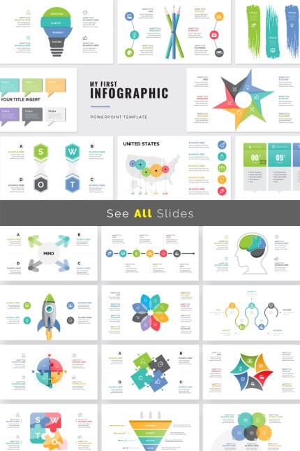 Kit Graphique #99999 Infographic Powerpoint Divers Modles Web - Logo template Preview