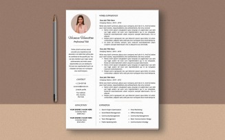 Creative Ms Word Resume Template, Modern CV Template