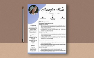Creative Resume Template MS Word, Creative CV Template