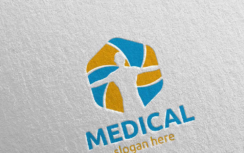Cross Medical Hospital Design 68 Logo Template