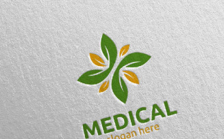Natural Cross Medical Hospital 81 Logo Template