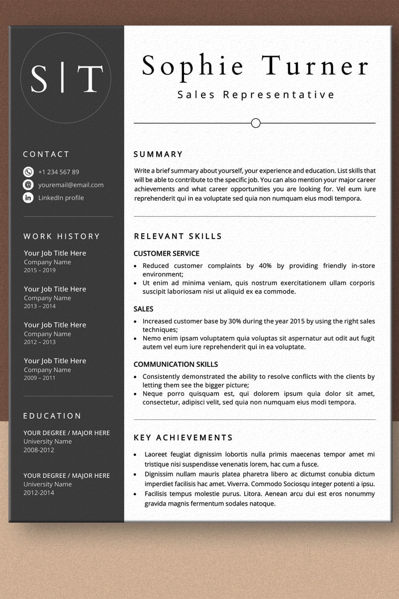 functional resume word template