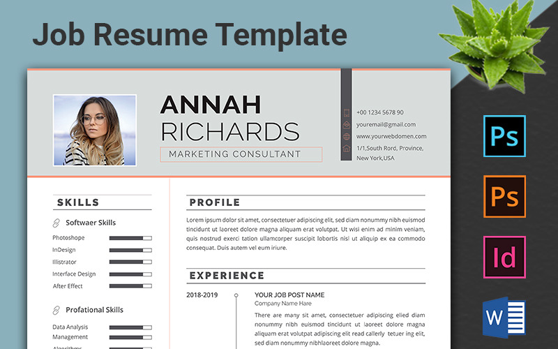 Word CV Resume Template