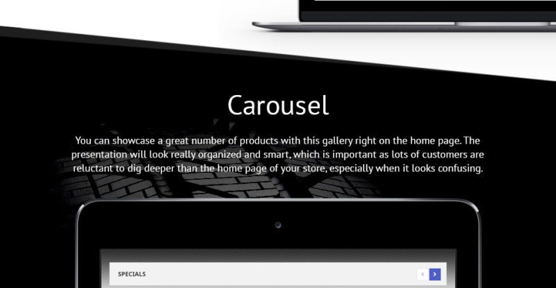 Шаблон OpenCart для автомобильных шин - Features Image 3