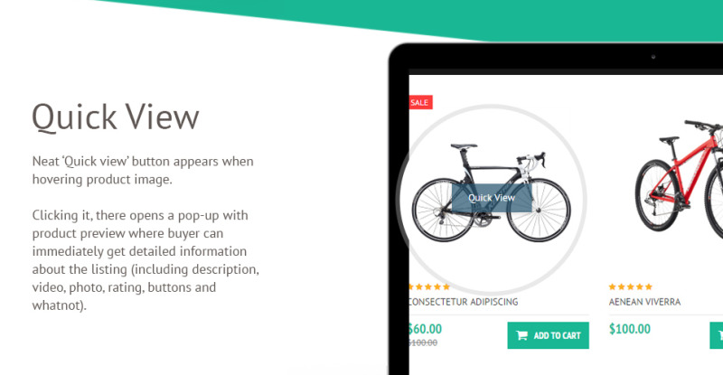 Szablon OpenCart sprzętu rowerowego - Obraz funkcji 2