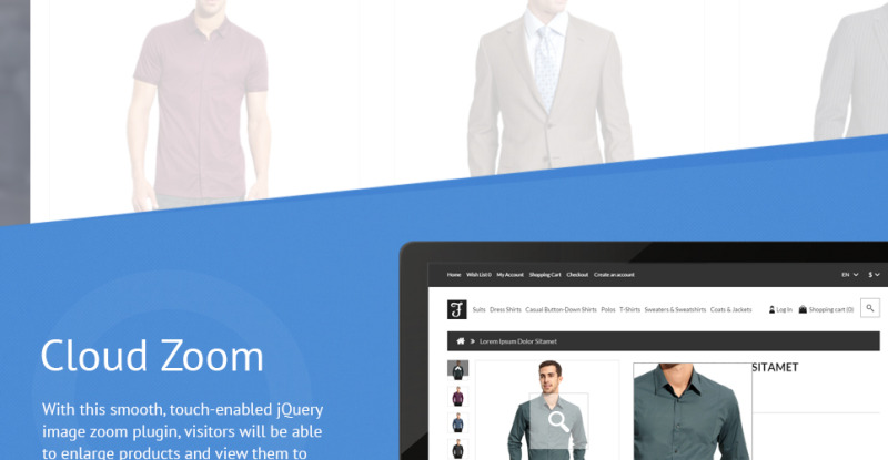 Men's Corporate Fashion Shop OpenCart Template - Features Image 4