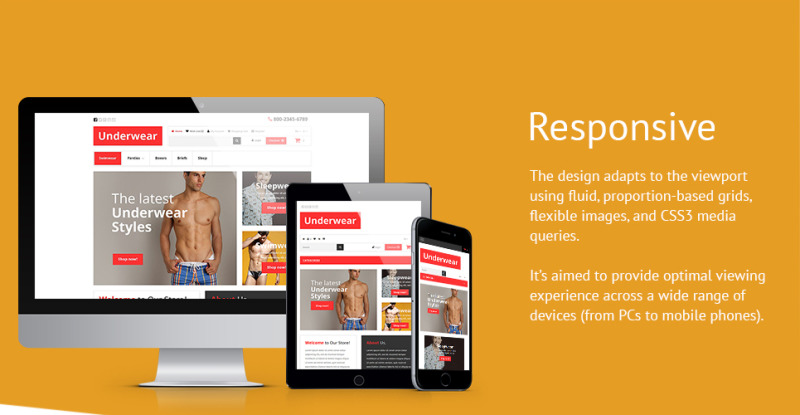 Underwear OpenCart Template - Features Image 1