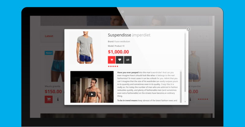 Underwear OpenCart Template - Features Image 5