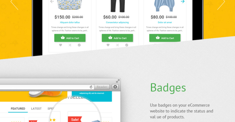 Infant Clothing Store OpenCart Template - Features Image 14
