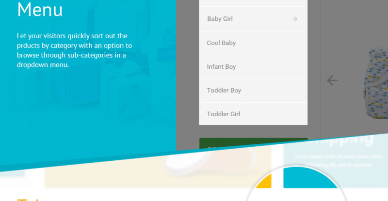 Infant Clothing Store OpenCart Template - Features Image 19