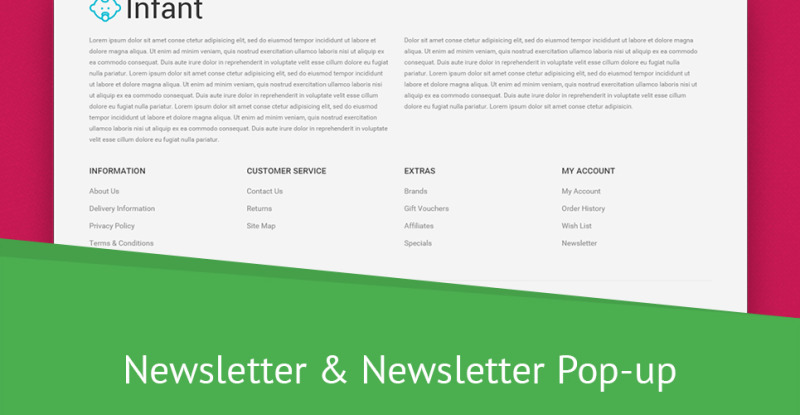 Infant Clothing Store OpenCart Template - Features Image 5