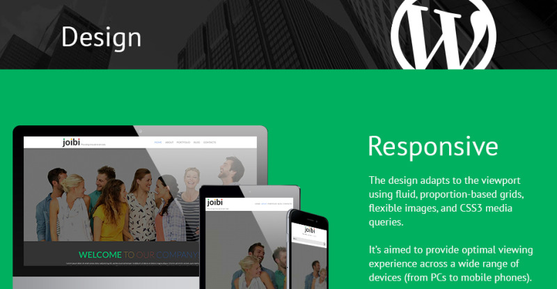 Business Services Promotion WordPress Theme - Features Image 1