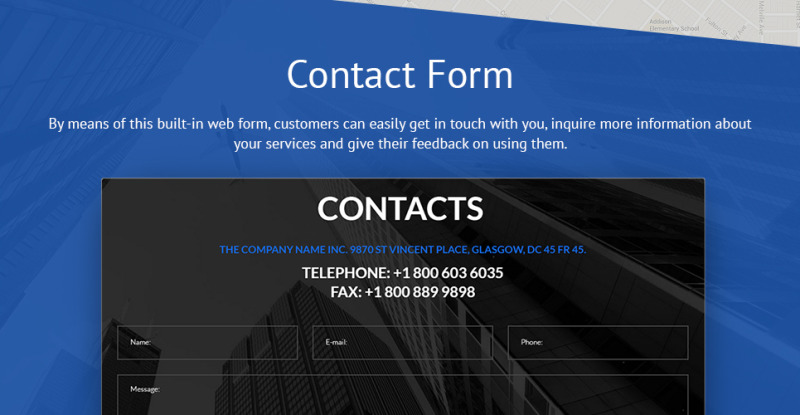 Business Services Promotion WordPress Theme - Features Image 12