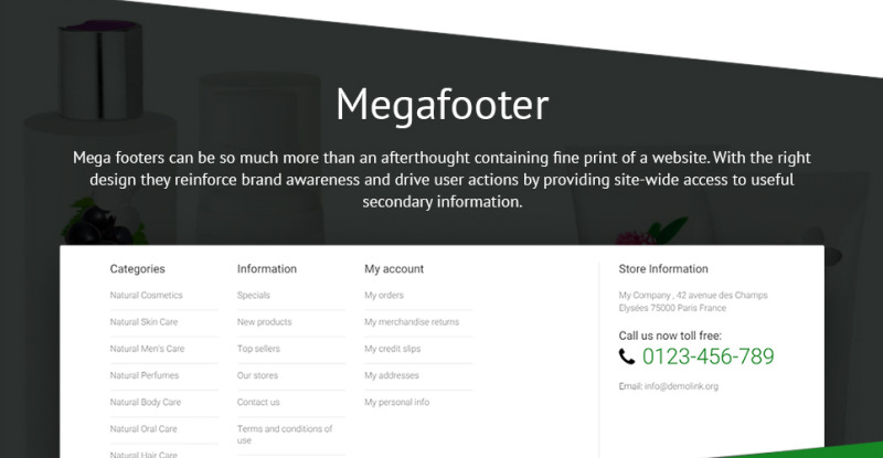 Organische cosmetica - Make-upwinkel-sjabloon PrestaShop-thema - Features Image 10