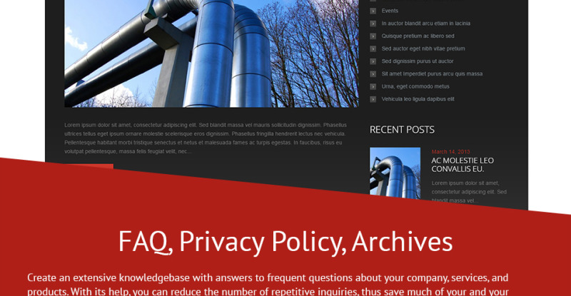 Industrial Responsive WordPress Theme - Features Image 21