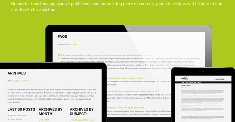 Roofing Company WordPress Theme - Features Image 23