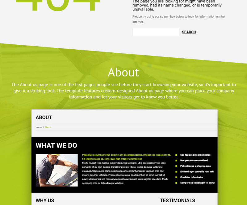 Roofing Company WordPress Theme - Features Image 28
