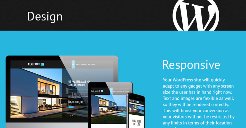 Realtor Services WordPress Theme - Features Image 1