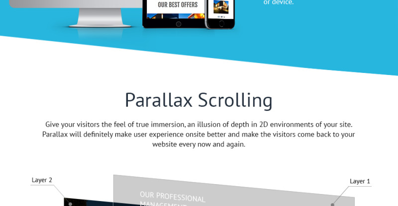 Realtor Services WordPress Theme - Features Image 2