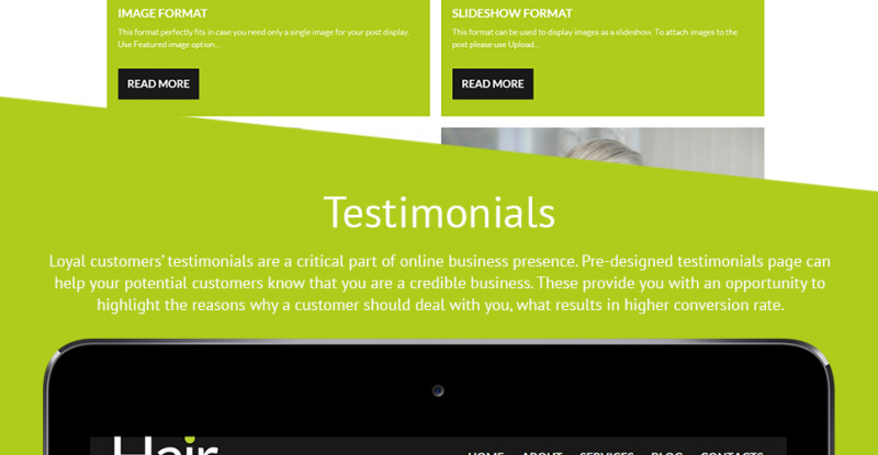 Hair Transplantation WordPress Theme - Features Image 26