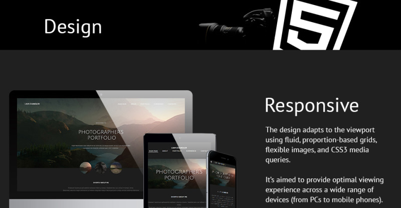 Photographer Portfolio Website Template - Features Image 1