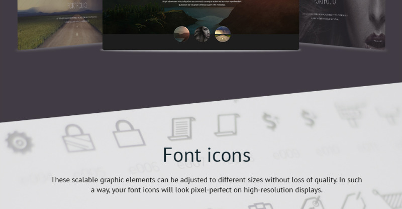 Photographer Portfolio Website Template - Features Image 3