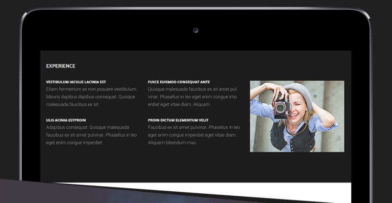 Photographer Portfolio Website Template - Features Image 22