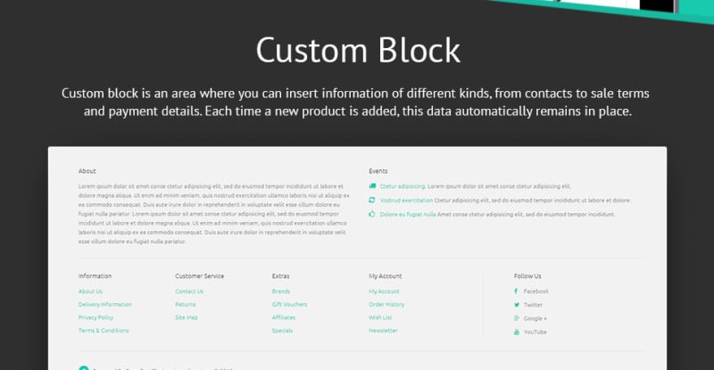 Electronic Store OpenCart-sjabloon - Features Image 11