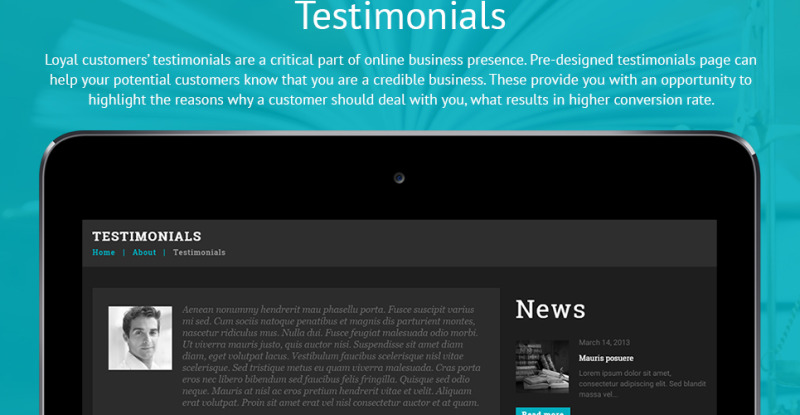 Law Firm Responsive WordPress Theme - Features Image 26