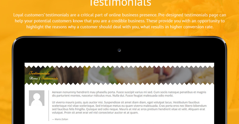 Pasta and Ravioli Company WordPress Theme - Features Image 32