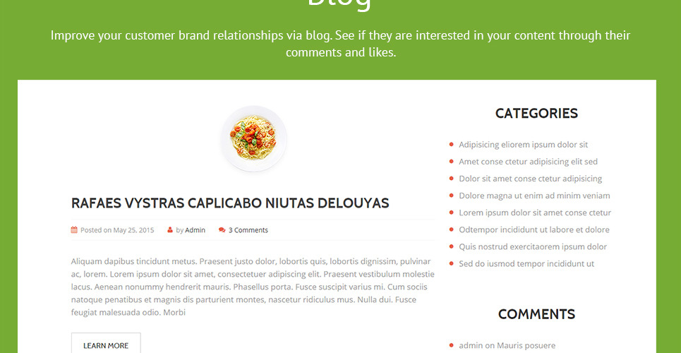 Gourmet Cuisine WordPress Theme 55376 TemplateMonster