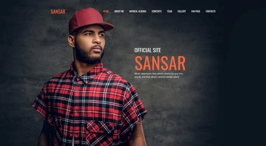 Sansar - Singer Premium Moto CMS 3 Template