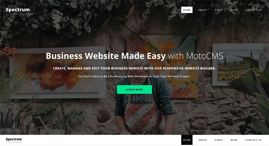 Spectrum Business Moto CMS 3 Template