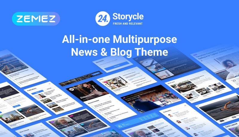 24.Storycle - Multipurpose News Portal Elementor WordPress Theme