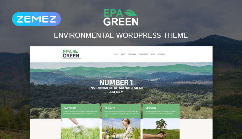 Environmental Protection Agency WordPress Theme