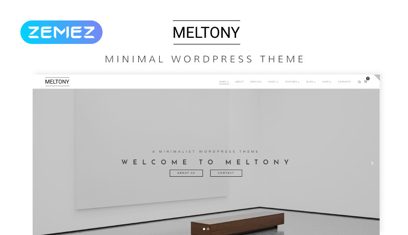 Meltony - Minimal Multipurpose Elementor WordPress Theme